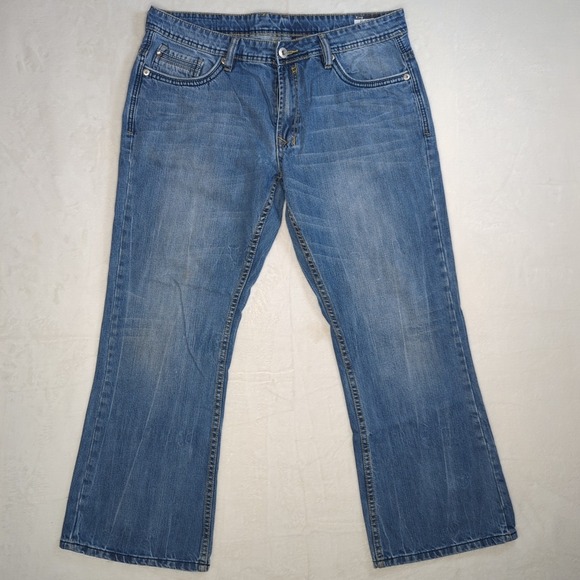 Buffalo David Bitton King Slim Boot Size 36 Medium Wash 100% Cotton‎ - Picture 3 of 15